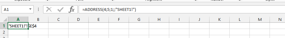 Address Formula with Text
