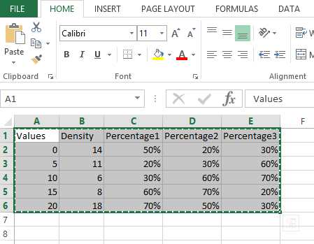 density data table density data table