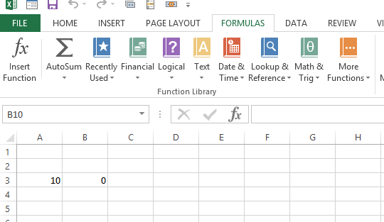 formulas tab