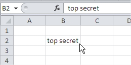 Cell Top Secret Excel