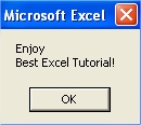 MsgBox Enjoy Excel Easy Tutorials Best Excel Tutorial