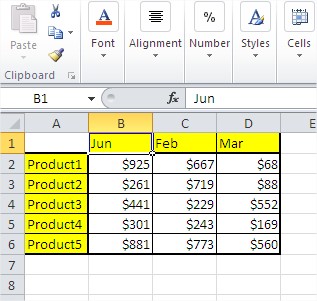 Sales Rep Excel