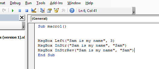 functions InStr or InStrRev