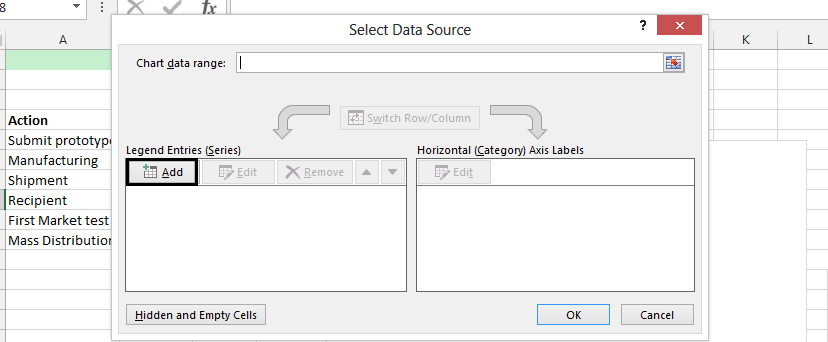 select data source add