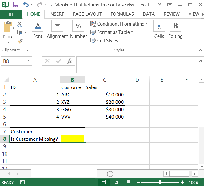 Vlookup data table