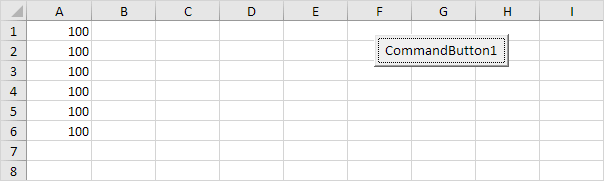 Single Loop in Excel VBA