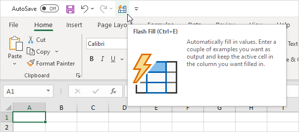 Quick Access Toolbar in Excel