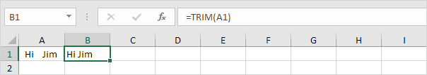 Remove Spaces in Excel