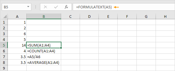 FORMULATEXT function