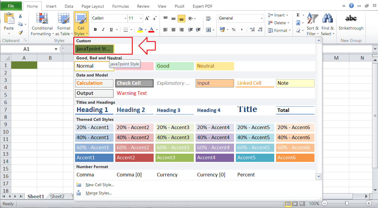 Cell Styles in Excel