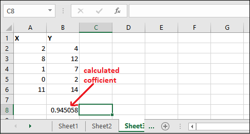 Correlation in Excel