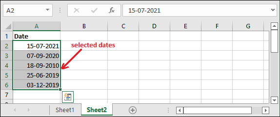 Date to month in excel