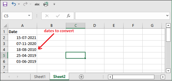 Date to month in excel