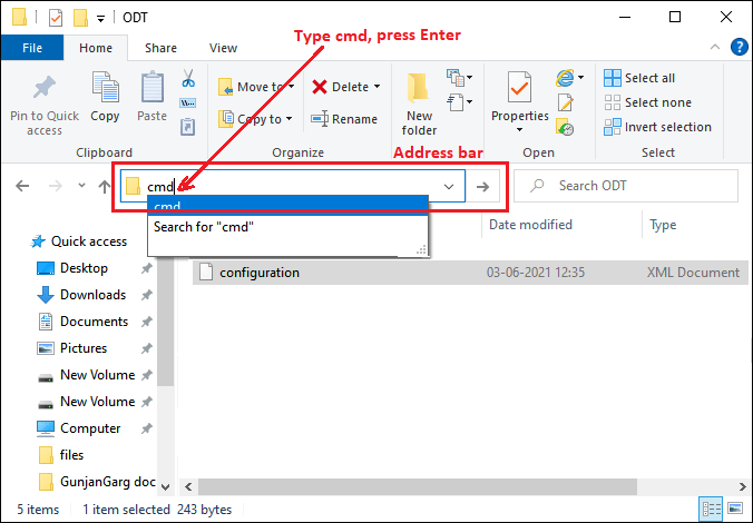 Download MS Office 2019 using command prompt