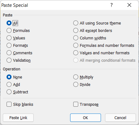Excel Format Painter Shortcut