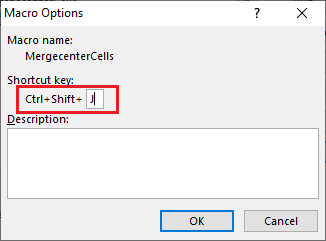 Excel Merge Cells Shortcut