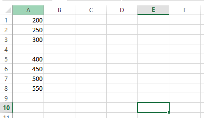 Excel Sum Shortcut