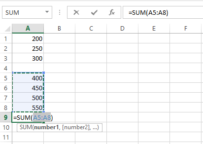 Excel Sum Shortcut