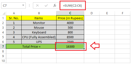 Excel Sum Shortcut