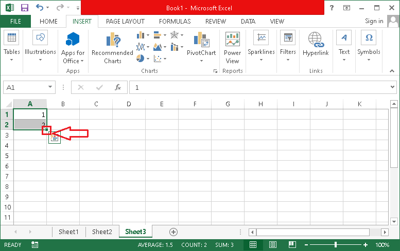 Features of MS Excel