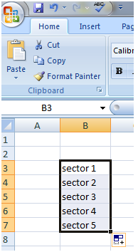 Fill Handle with text and number in Excel 2