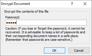 How to add/remove Password from Excel