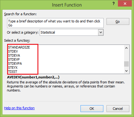 How to Calculate Standard Deviation in Excel