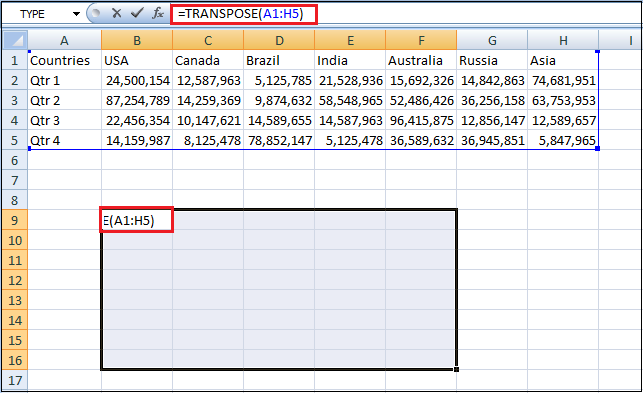 How to Convert Columns to Rows in Excel