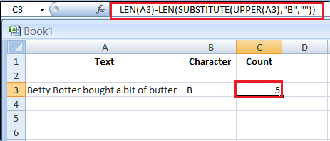 How to Count Characters in Excel