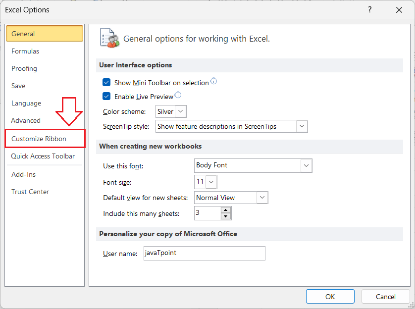 How to enable the developer tab in excel