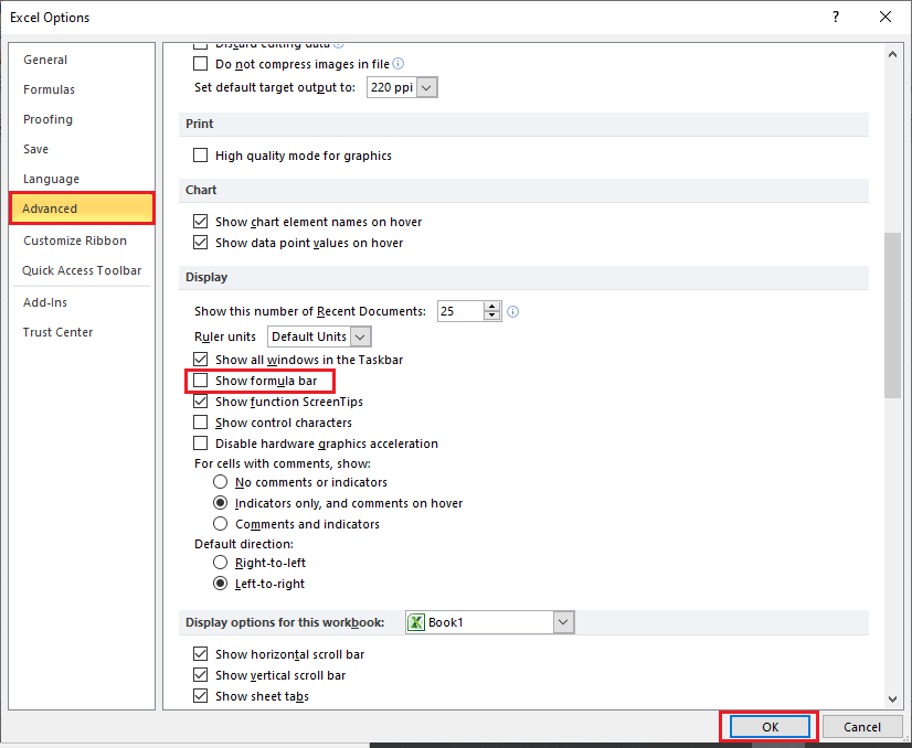 How to hide formulas in Excel
