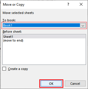 How to merge sheets in excel