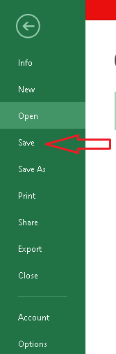 How to Save Excel File