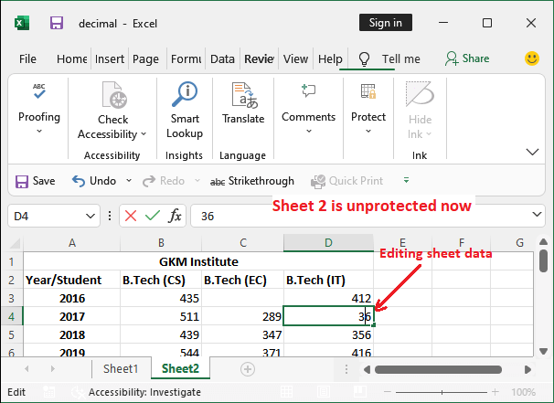 How to unprotect Excel sheet without password