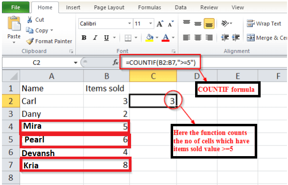 use COUNT, COUNTIF, and COUNTIFS Function