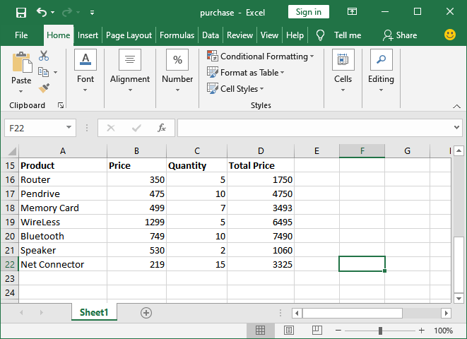 How to use MS Excel