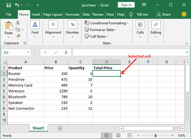 How to use MS Excel