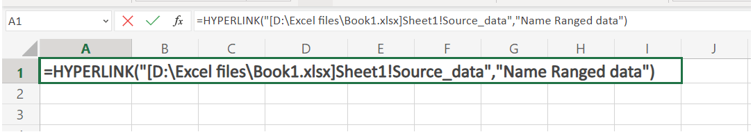 Hyperlink Function in Excel