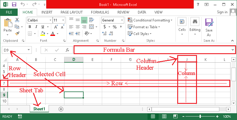 MS Excel Definition
