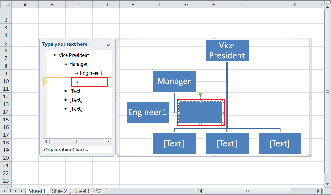 How to Create an Organization Chart in Excel | Free Online Tutorial Library