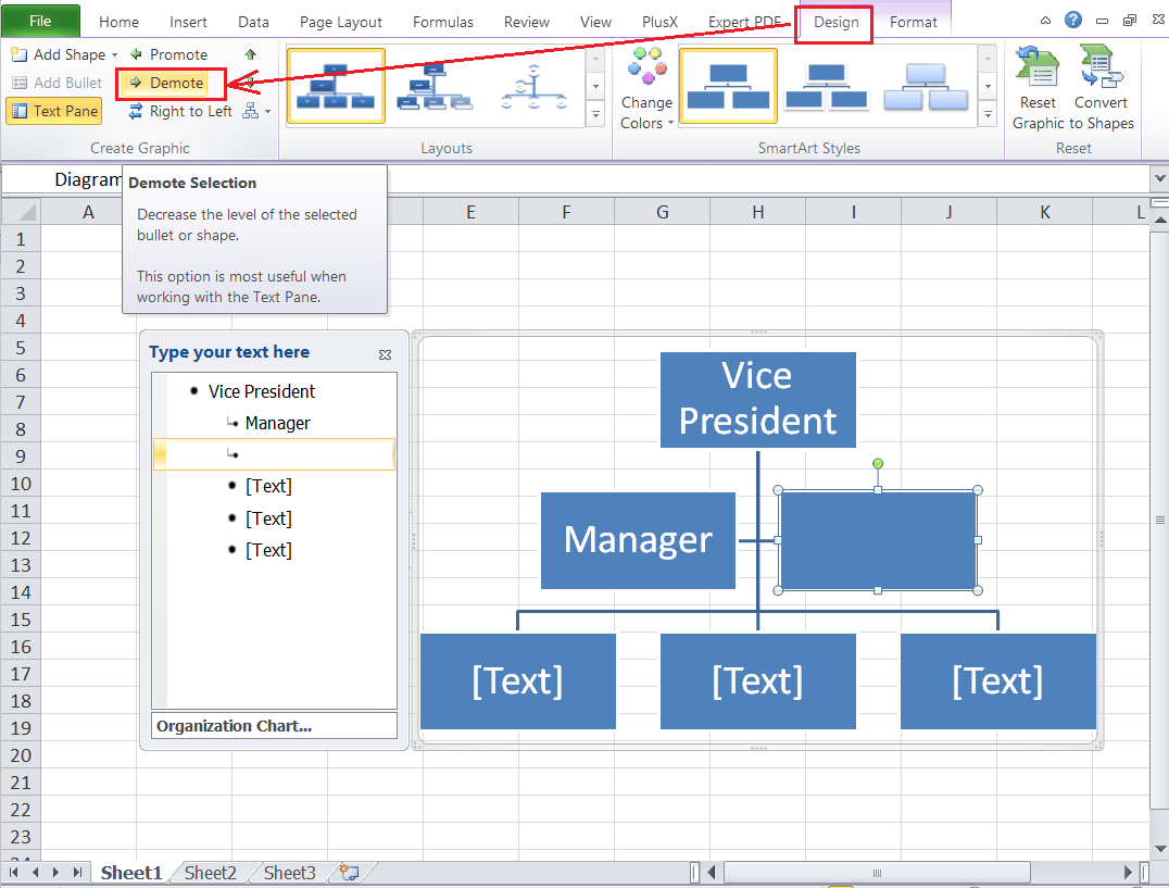 How to Create an Organization Chart in Excel | Free Online Tutorial Library