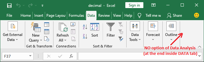 Regression analysis in Excel