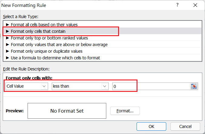 Setting Colors in Excel