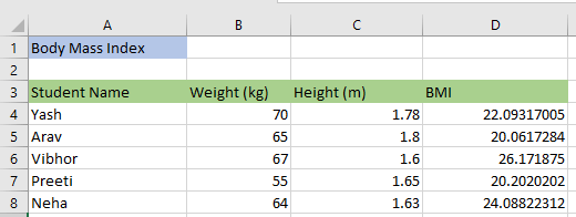 What is Relative Reference in Excel