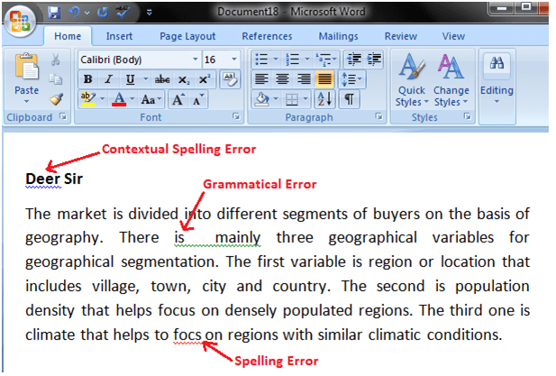 MS Word How to correct errors in ms word 1