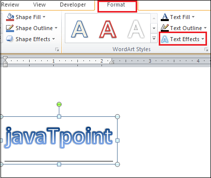How to curve text in Microsoft Word document