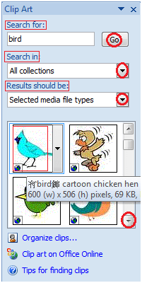 MS Word How to insert clip art 2