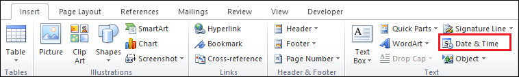How to insert a header and footer in Microsoft Word document