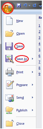 MS Word How to save the document in ms word 1