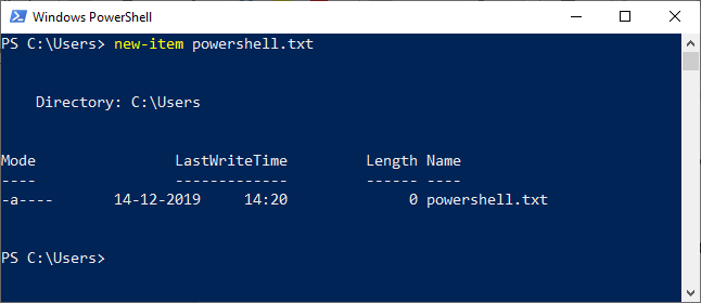 PowerShell New-Item